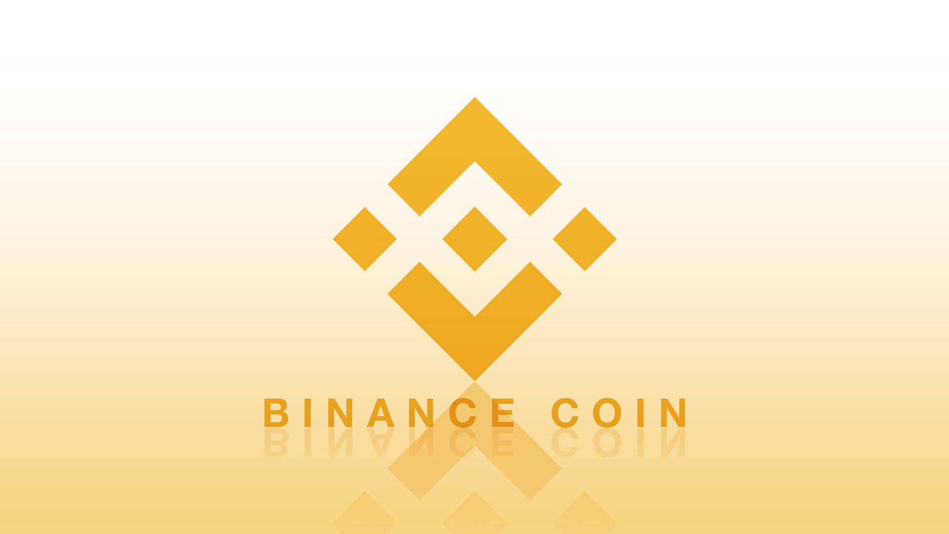 Golden Binance Coin Background