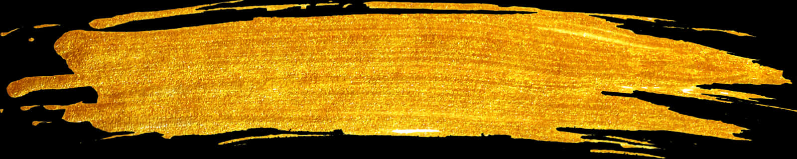 Golden Brush Stroke Texture PNG