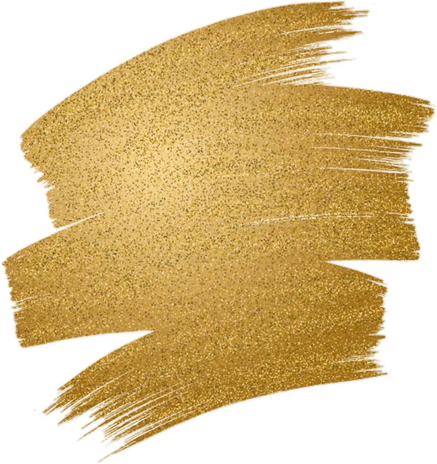Golden Brush Strokes Texture PNG