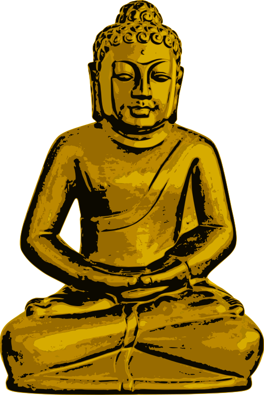 Golden_ Buddha_ Statue_ Illustration PNG