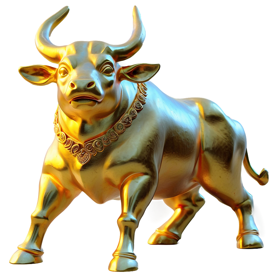 Download Golden Bull Statue Png 05242024 | Wallpapers.com