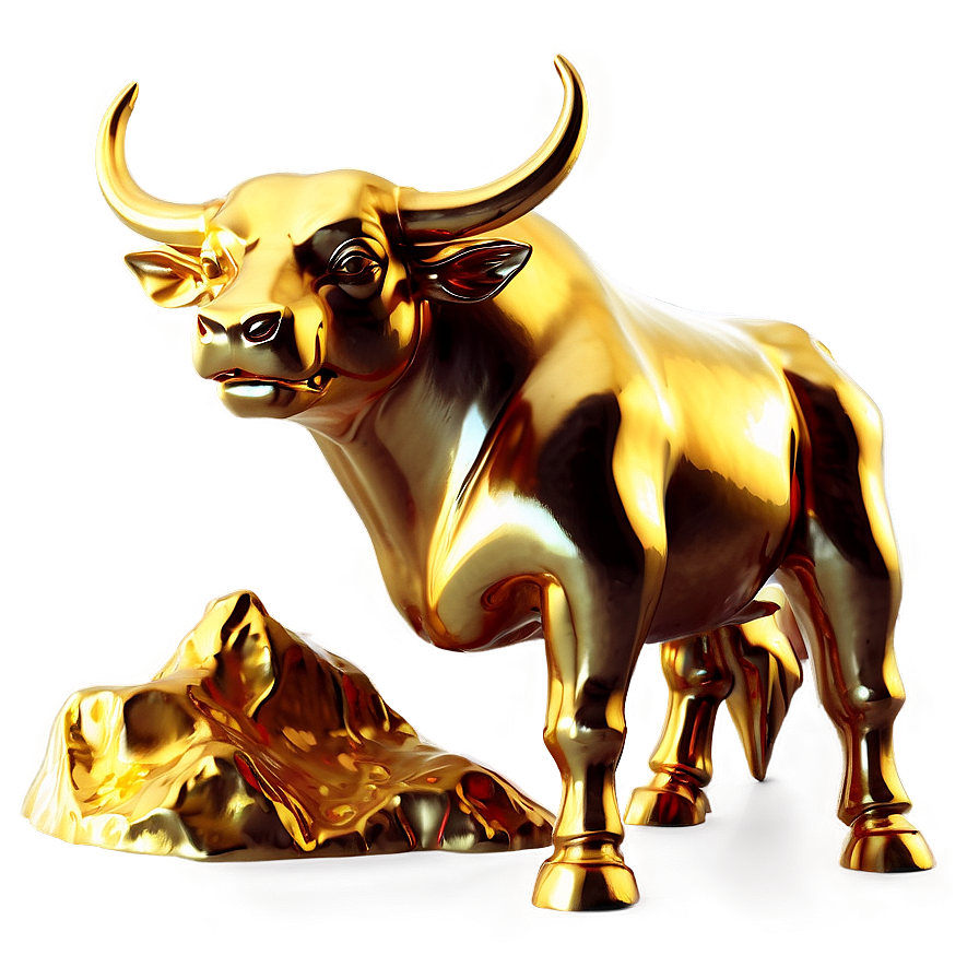 Golden Bull Statue Png Lha PNG