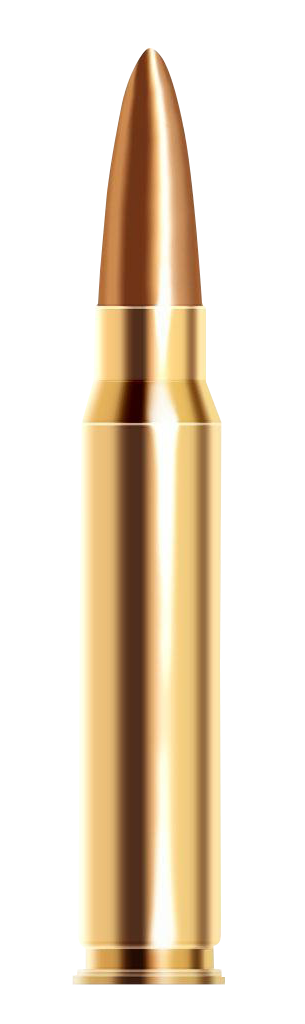 Golden Bullet Isolatedon Background PNG