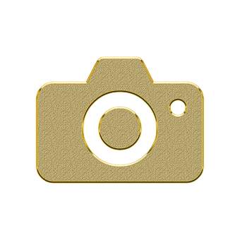 Golden Camera Icon PNG