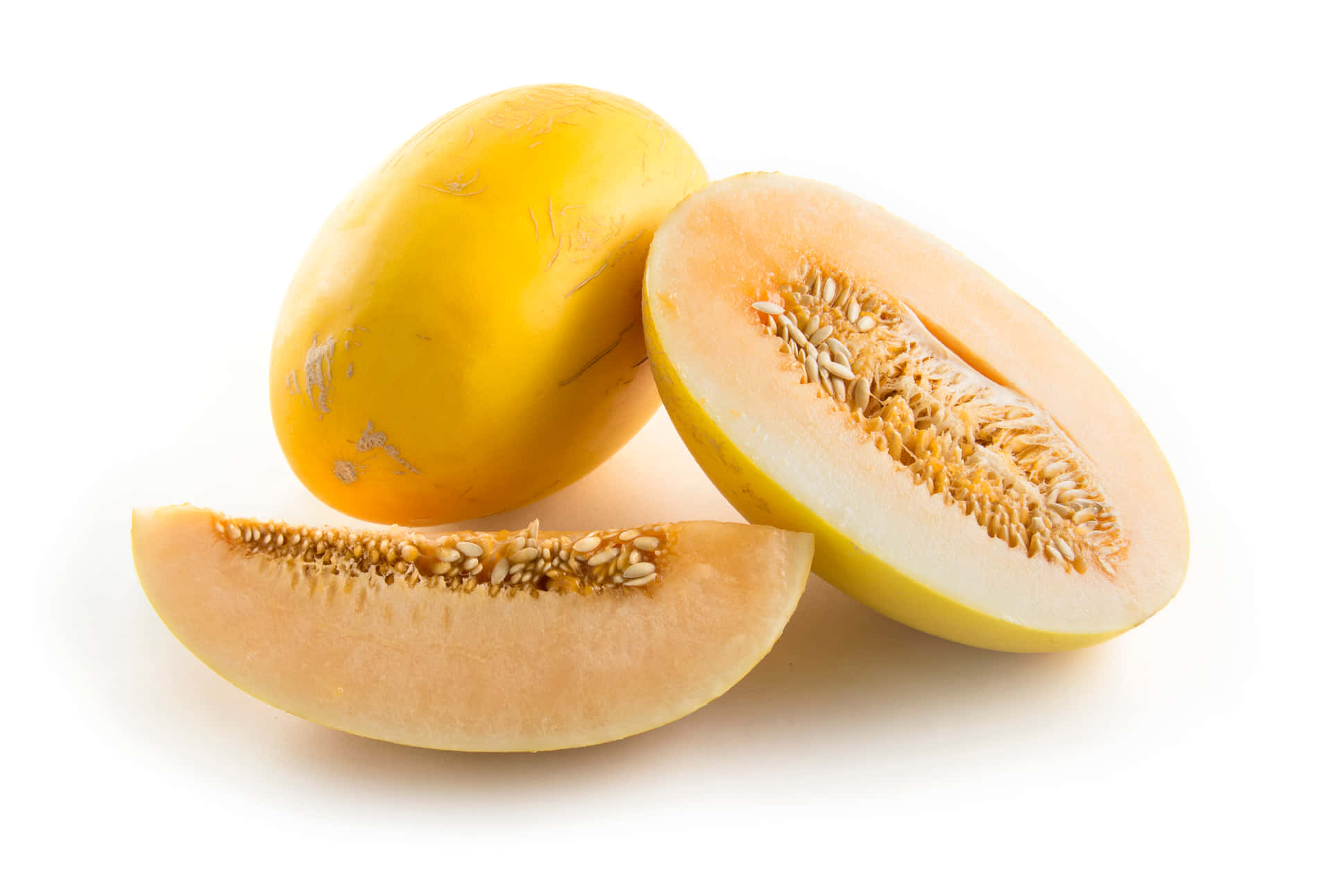 Goldenecantaloupe-frucht Und Crenshaw-melonen Wallpaper