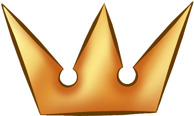 Golden Cartoon Crown Graphic PNG