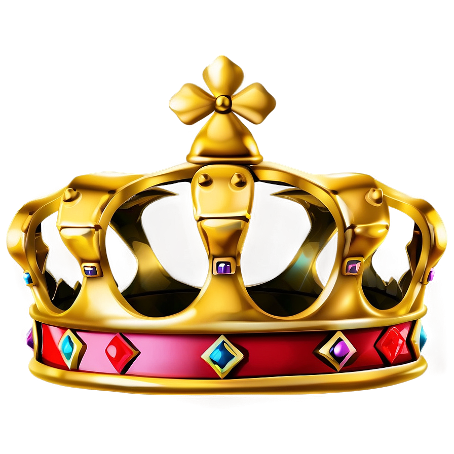 Golden Cartoon Crown Png 29 PNG