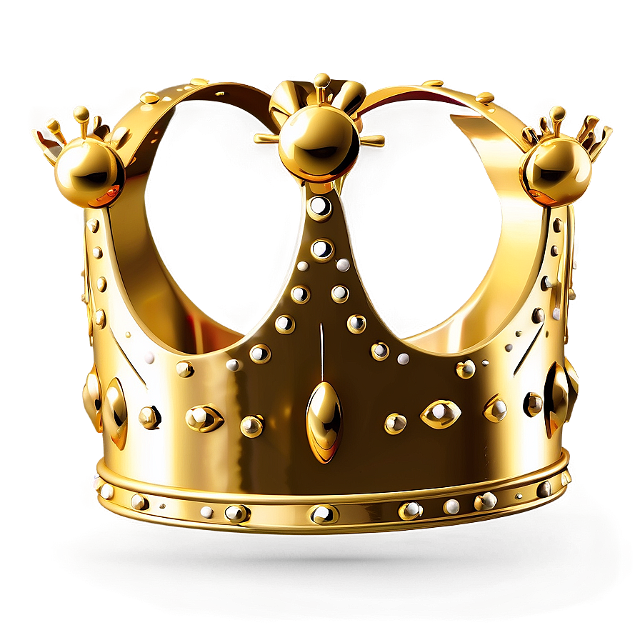 Golden Cartoon Crown Png Vqq27 PNG