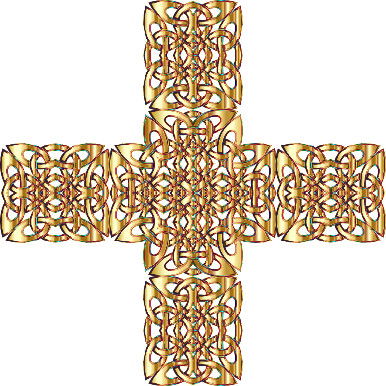 Download Golden Celtic Cross Design | Wallpapers.com