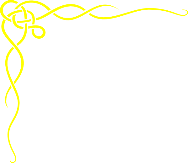 Golden Celtic Knot Corner Design PNG