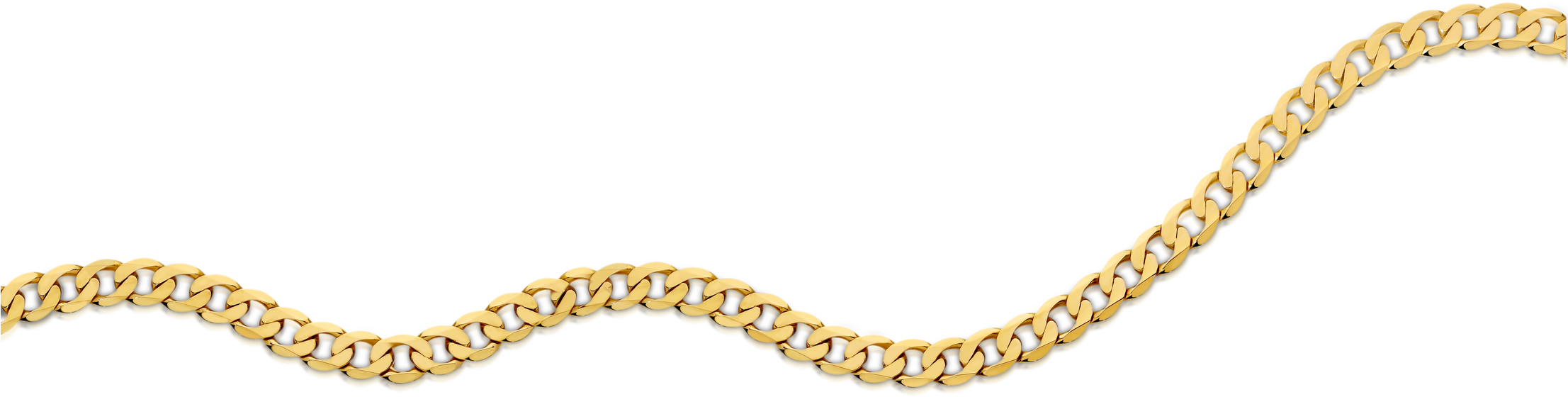 Golden Chain Wave Pattern PNG