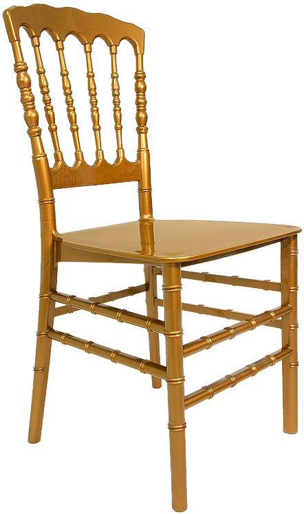 Golden Chiavari Chair Transparent Background PNG