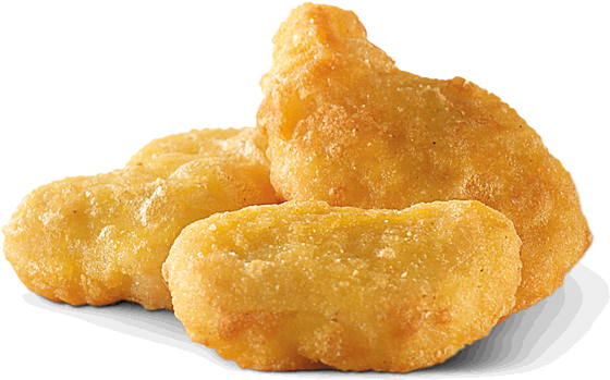 Golden Chicken Nuggets Isolated PNG