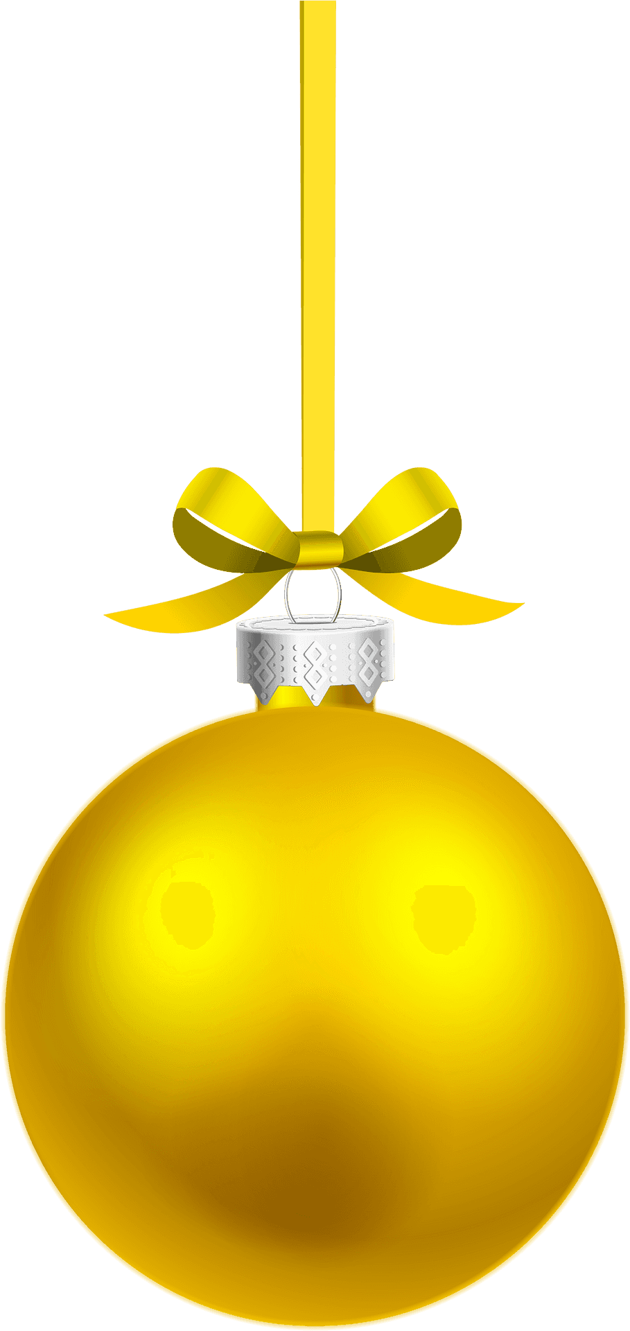 Golden Christmas Ornament PNG