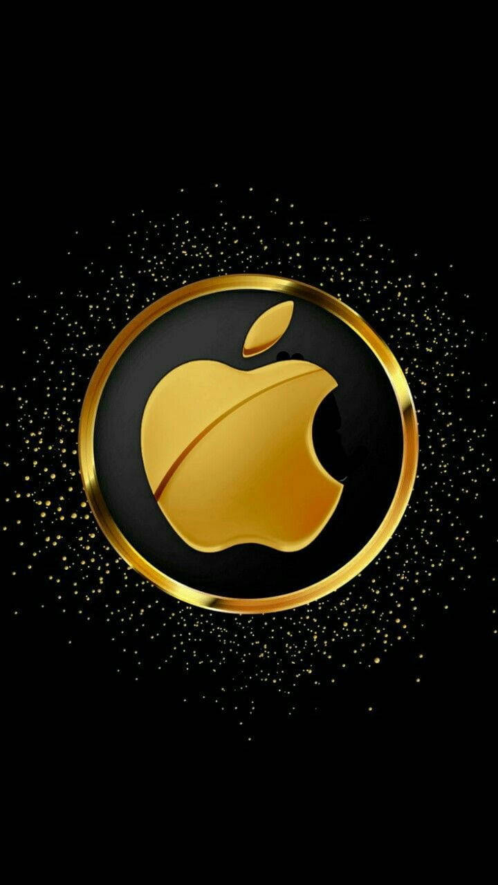 Golden Circle Apple Logo Iphone Wallpaper