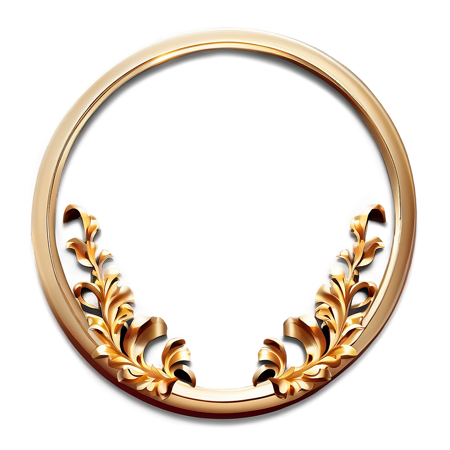 Golden Circle Frame For Elegance Png 36 PNG