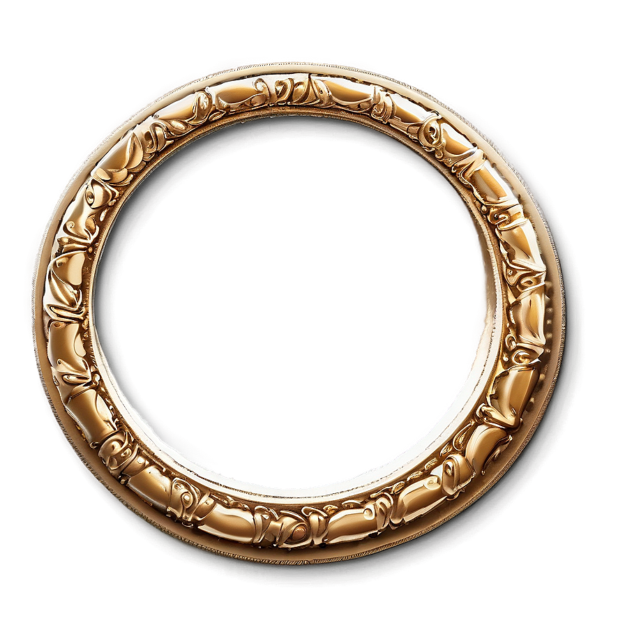 Golden Circle Frame For Elegance Png Hki85 PNG