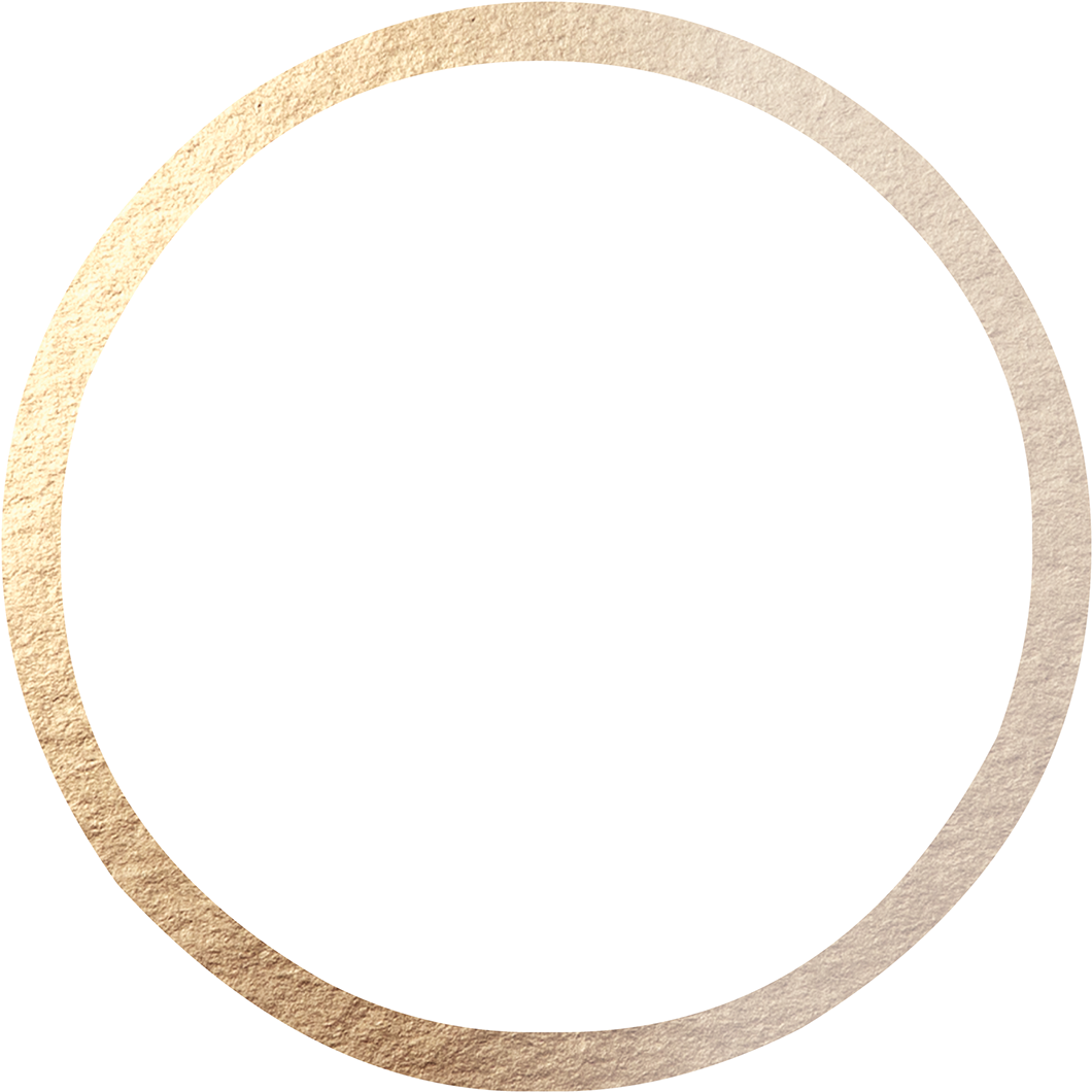 Golden Circle Frameon Teal Background PNG
