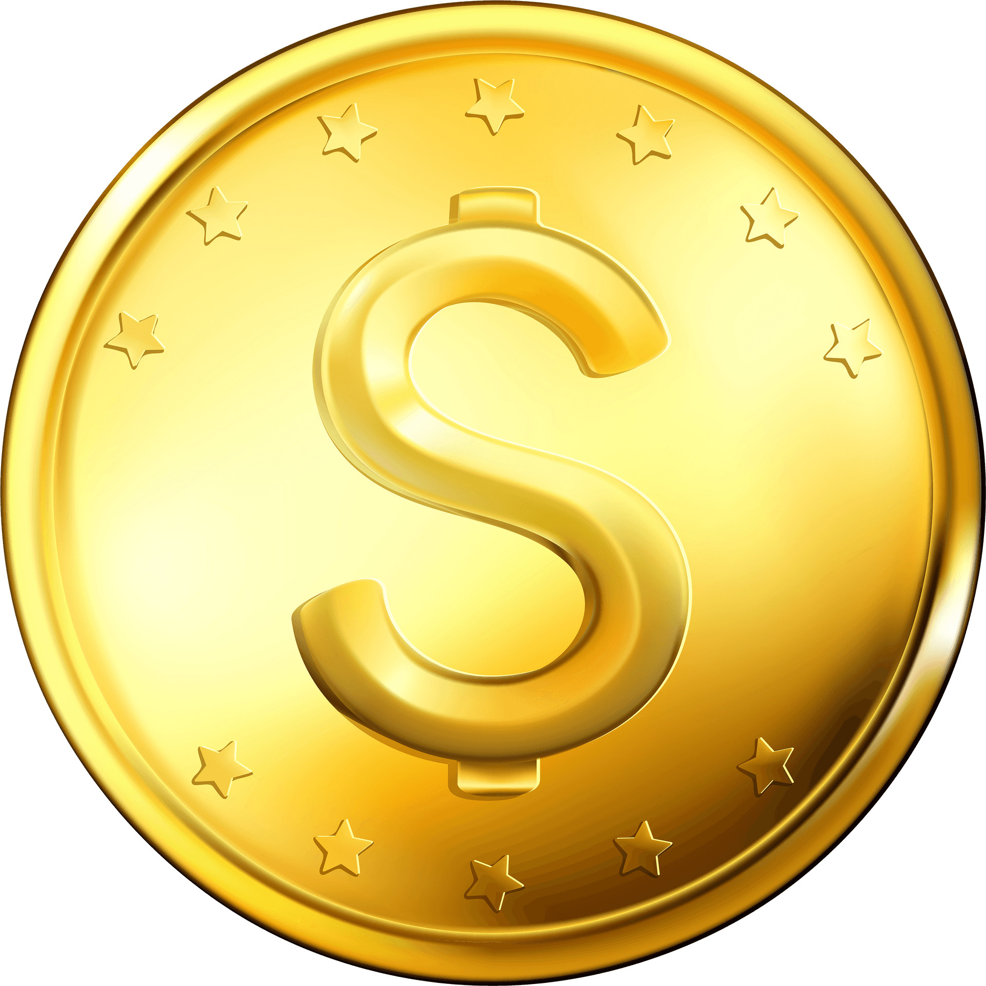 Download Golden Coin With Dollar Sign | Wallpapers.com