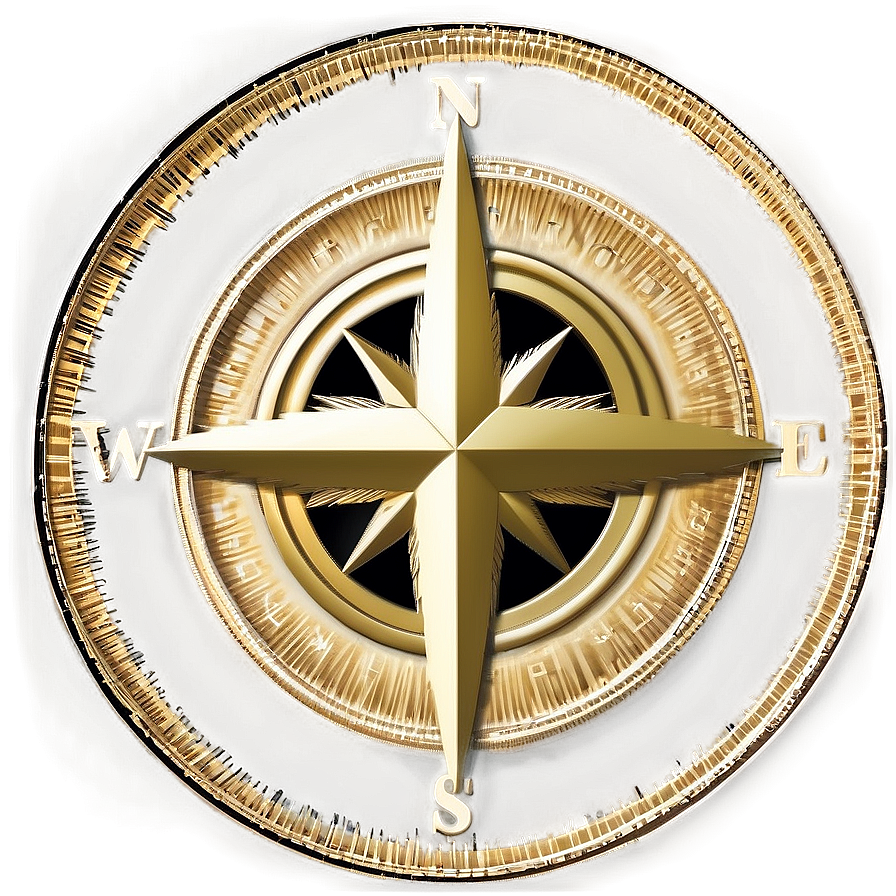 Golden Compass Rose Png Ybu7 PNG