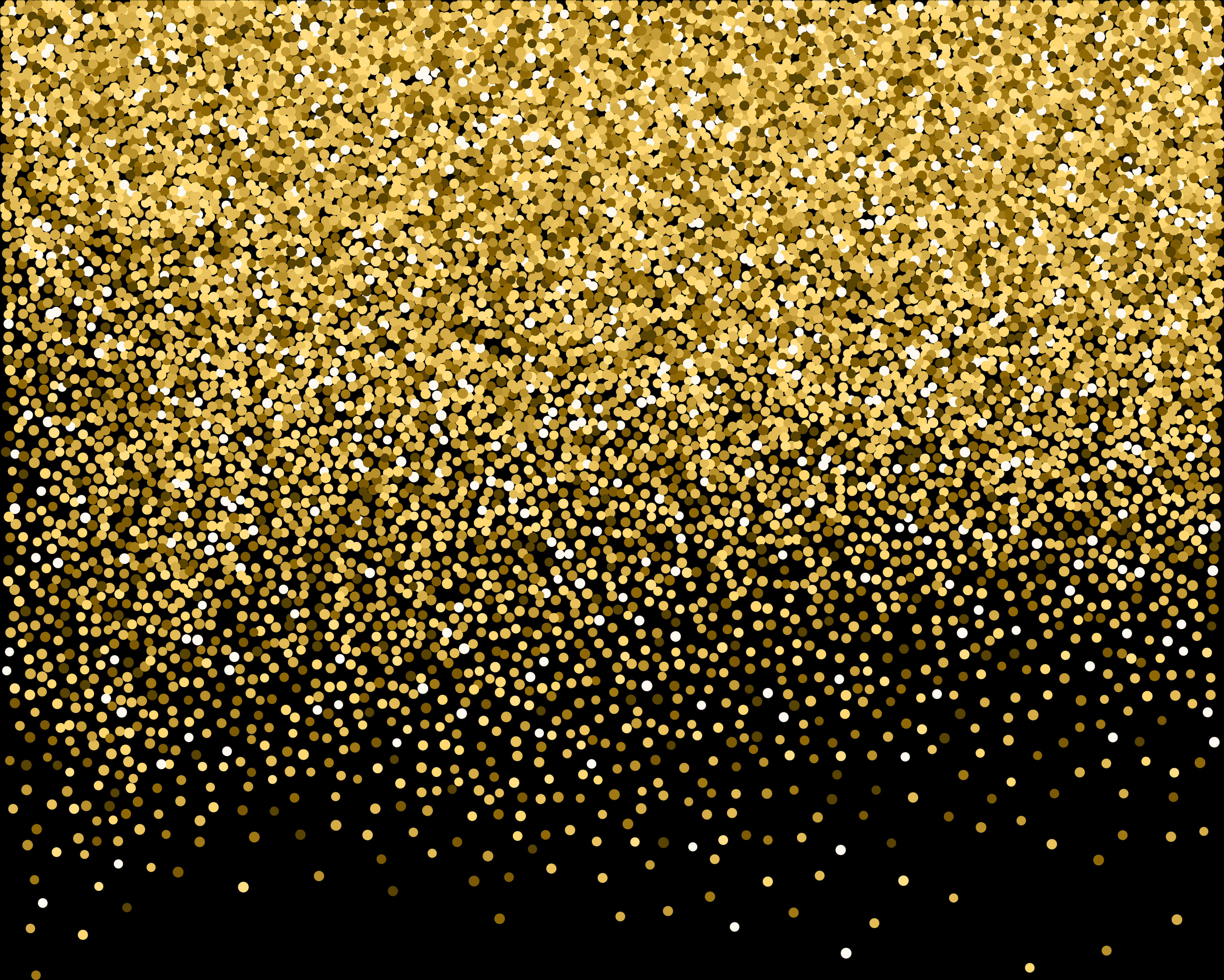 Golden Confetti Cascade Background PNG