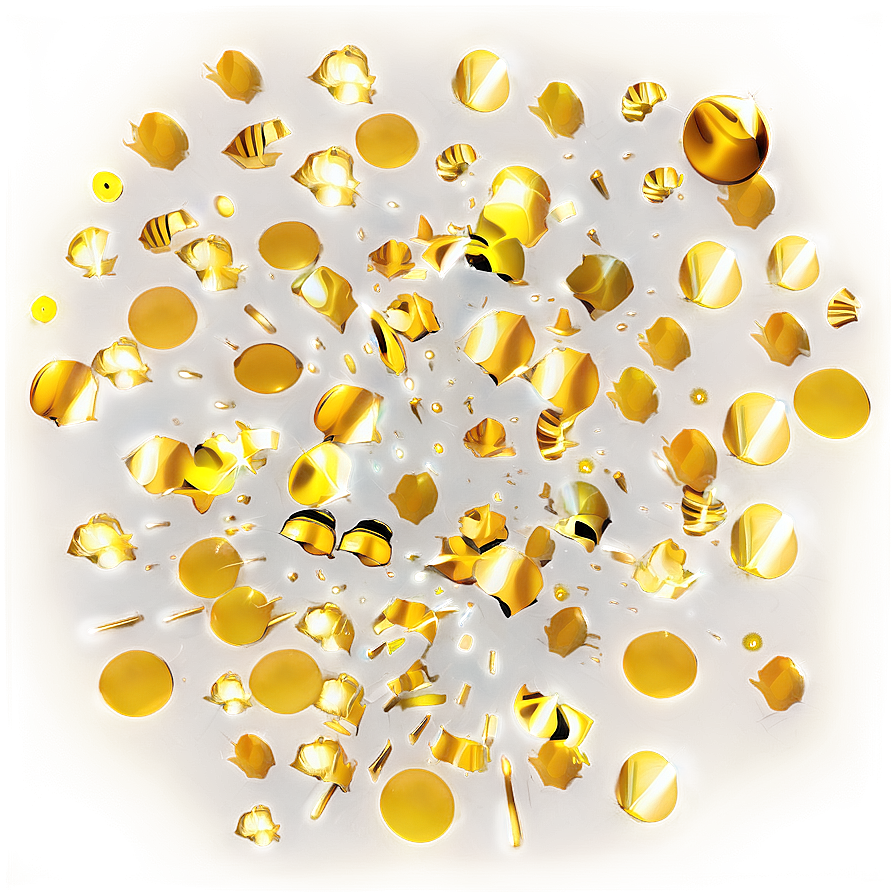 Golden Confetti Png Ivd42 PNG