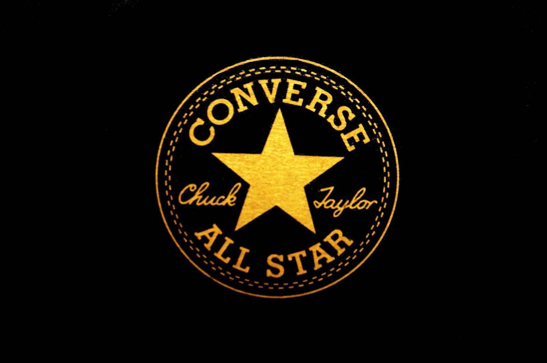 Logotipodourado Converse. Papel de Parede