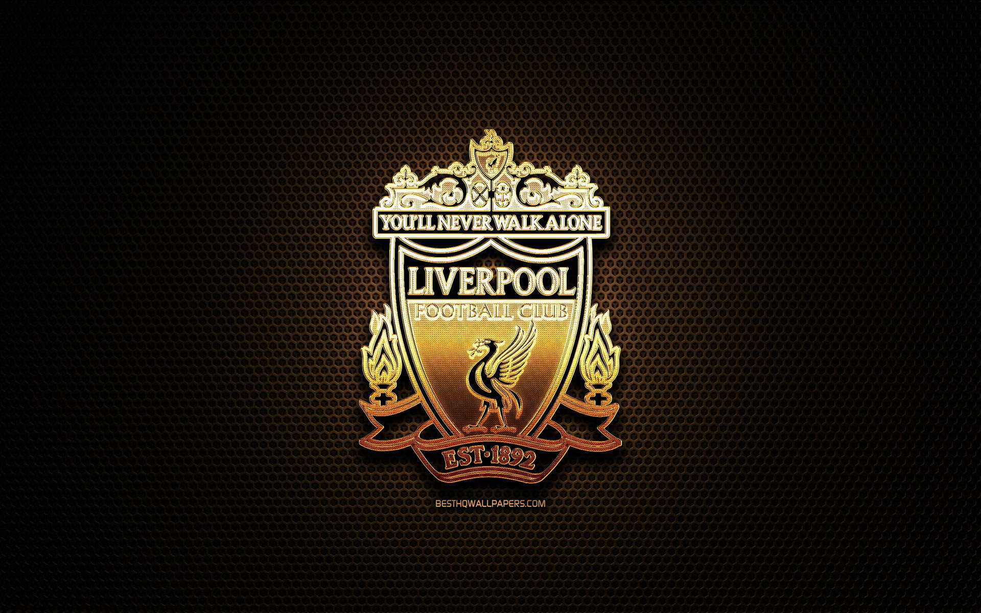 Guld Crest af Liverpool 4K billede Wallpaper