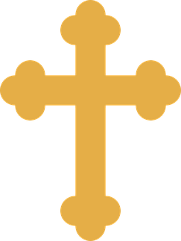 Golden Cross Graphic PNG