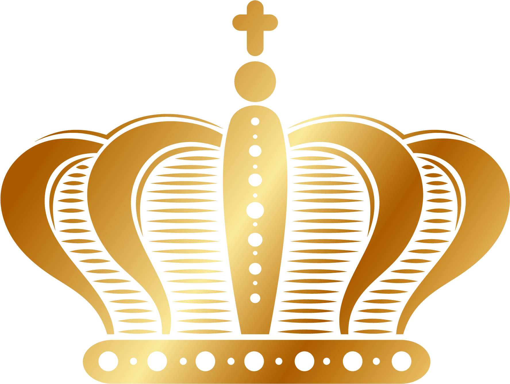 Golden Crown Icon PNG