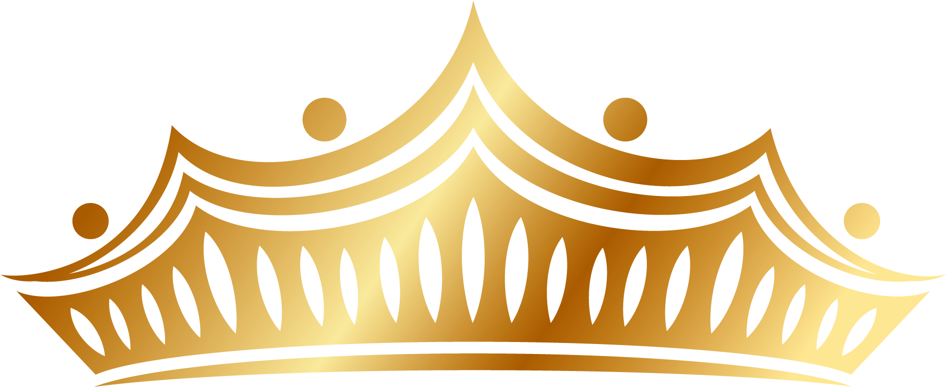 Golden Crown Illustration PNG