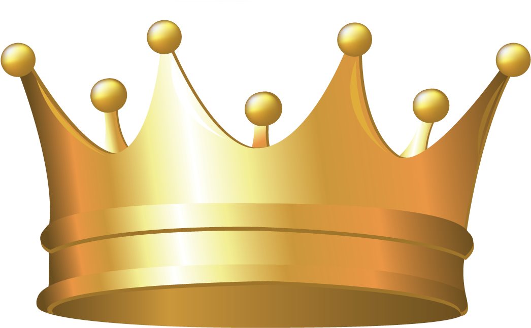 Golden Crown Transparent Background PNG