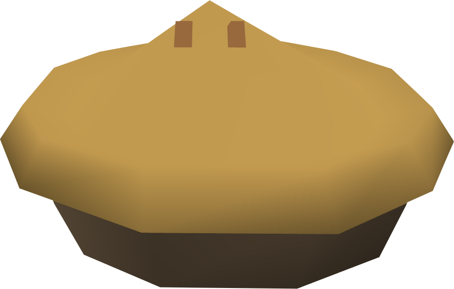 Golden Crust Pie3 D Render PNG