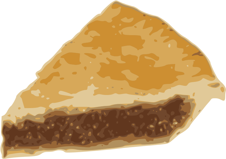 Golden Crusted Pie Slice PNG