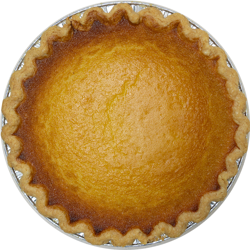 Golden Custard Tart Top View PNG