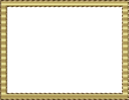 Golden Decorative Frame PNG