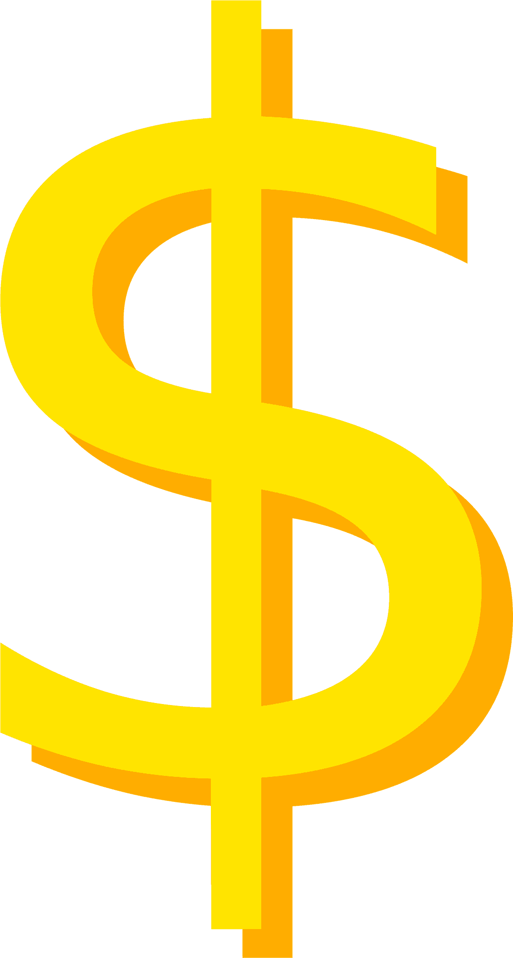 Golden Dollar Sign Icon PNG