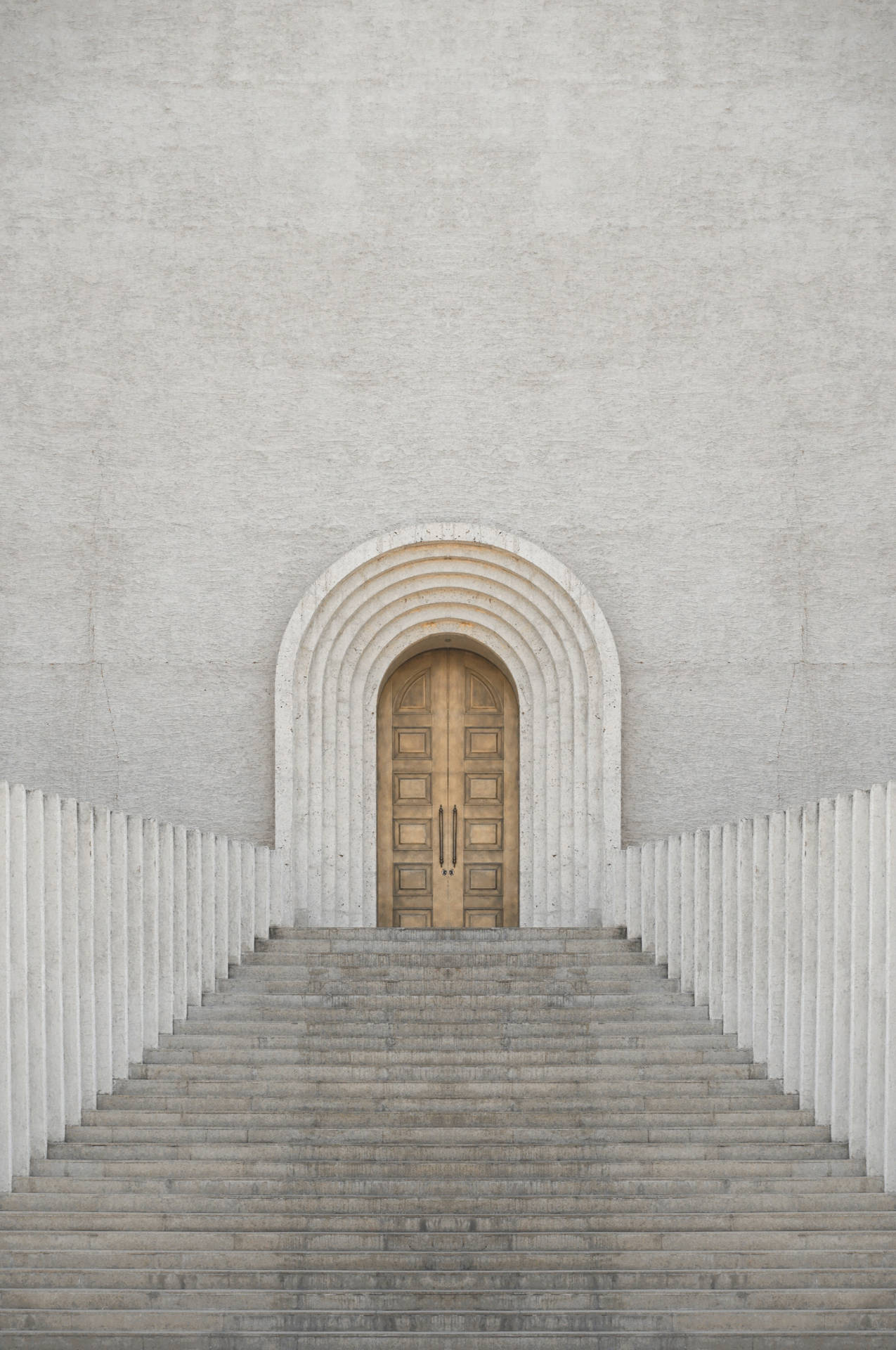 Goldenedoppelte Tür, Die Die Geschichte Symbolisiert Wallpaper