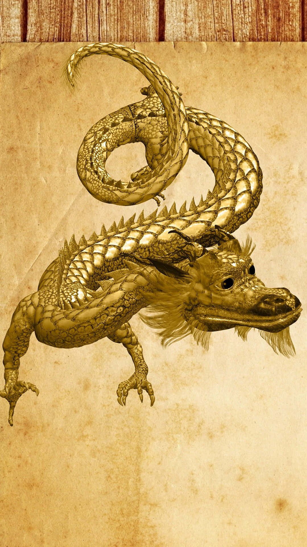 Golden Dragon Background