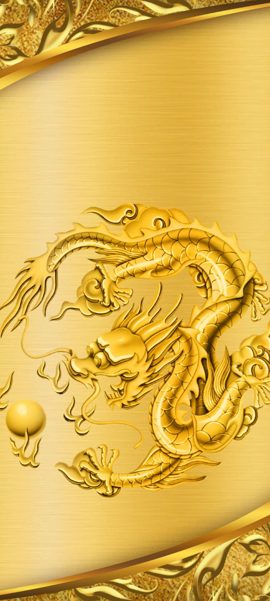 Golden Dragon Background