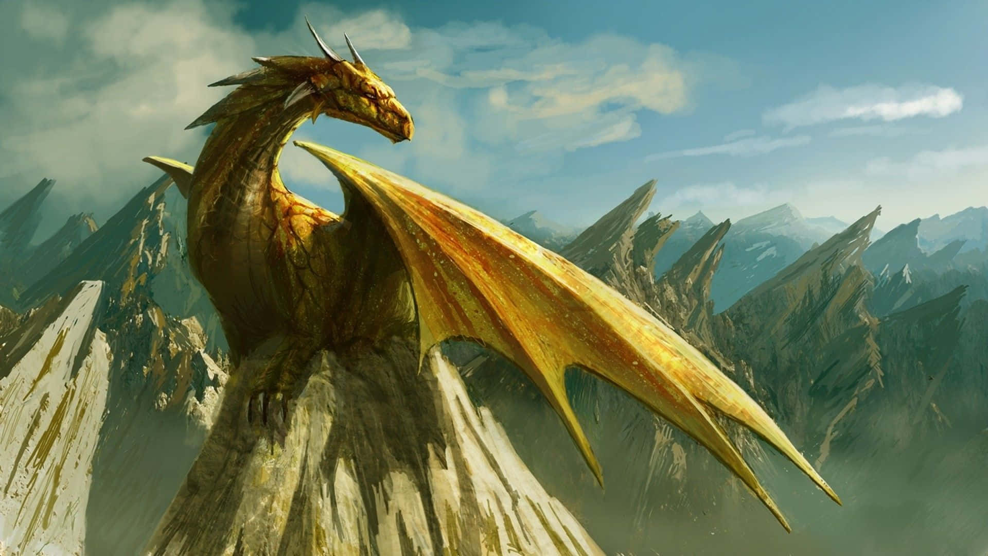 Golden Dragon Background