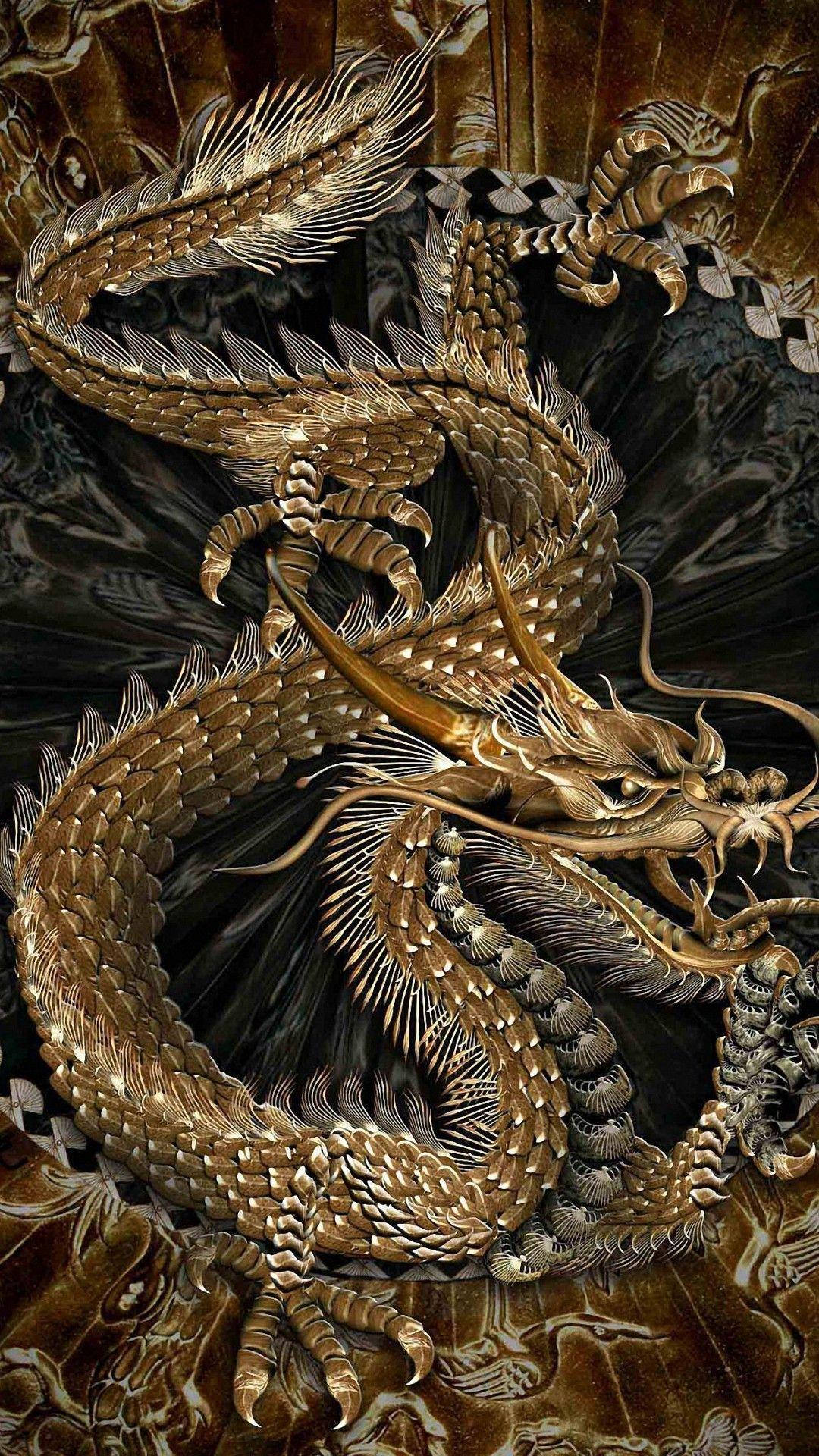 Golden Dragon For Iphone Screens