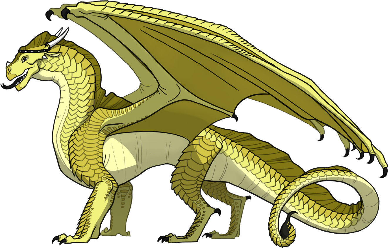 Golden Dragon Illustration PNG