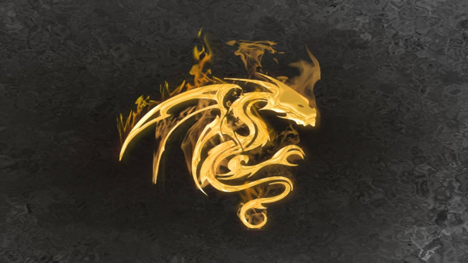 Golden Dragon Insignia Wallpaper