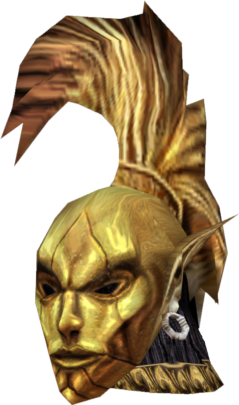 Golden Dragonborn Helmet Skyrim PNG