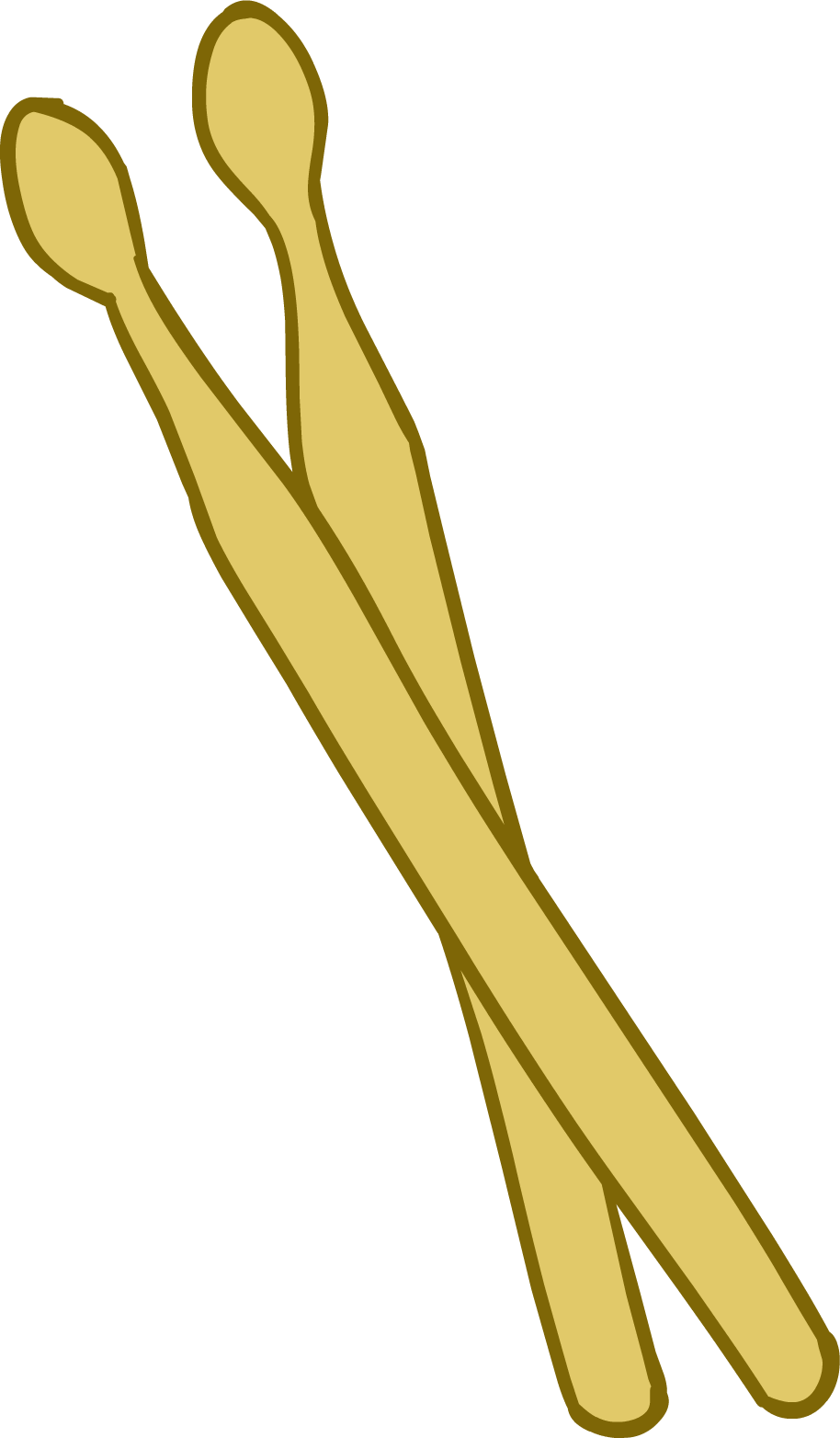 Golden Drumsticks Vector PNG