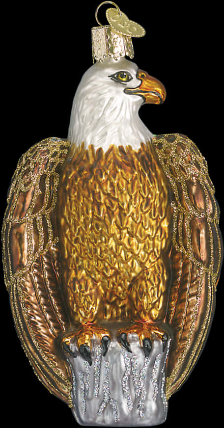 Golden Eagle Ornament PNG