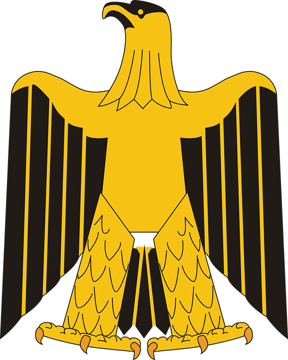 Download Golden Eagle Coatof Arms Iraq | Wallpapers.com