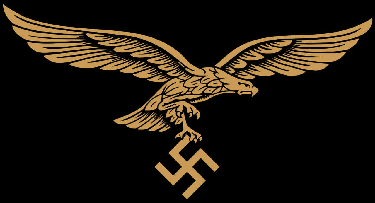 Golden Eagle Emblemwith Symbol PNG