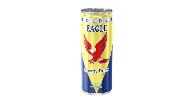 Golden Eagle Energy Drink Can PNG